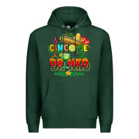 Sports Green Cinco de drinko Premium Hoodie - FaDigitalArtStudio