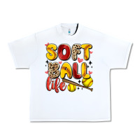 White softball life Urban Heavy Tee - Artiststas