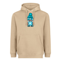 Mushroom winter gnome with snowflake Heavyweight Hoodie - BundleAndBundleShop