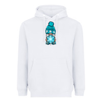 White winter gnome with snowflake Heavyweight Hoodie - BundleAndBundleShop