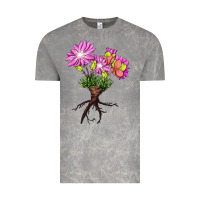Cloud Rock Bitterroot Flower Illustrations Vintage Tee - LillyAllenDesigns