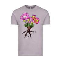 Vintage Zinc Bitterroot Flower Illustrations Vintage Tee - LillyAllenDesigns