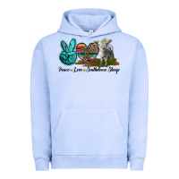 Pigment Grape Ice Peace Love Southdown Sheep Urban Hoodie - LillyAllenDesigns