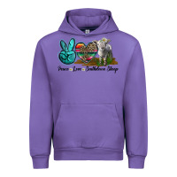 Tulip Peace Love Southdown Sheep Urban Hoodie - LillyAllenDesigns