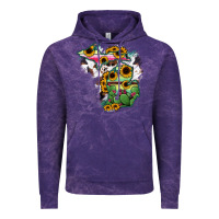 Cloud Purple Cowhide Michigan map Vintage Hoodie - RanaPortraitStore
