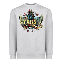 Oh My Stars America Wings 4th Of July Heavyweight Sweatshirt | Teevron