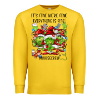 Lemon it's fine we're fine everythıng is fine! nursecre Premium Sweatshirt - FaDigitalArtStudio
