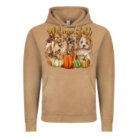 Vintage Camel welcome fall with dogs Vintage Hoodie - LillyAllenDesigns