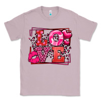 Lilac Love Valentine's Day leopard frame Classic Tee - LillyAllenDesigns