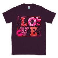 Plum Love Valentine's Day leopard frame Classic Tee - LillyAllenDesigns