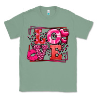 Sage Love Valentine's Day leopard frame Classic Tee - LillyAllenDesigns