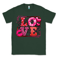 Sports Green Love Valentine's Day leopard frame Classic Tee - LillyAllenDesigns