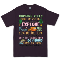 Plum camping rules Premium Tee - MaliasSmallBusiness