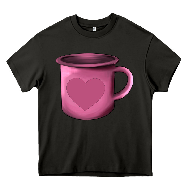 Valentine's Day Heart Mug Heavy Core Tee by AdoDesignShop | Teevron