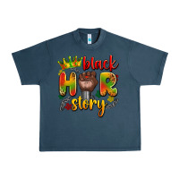 Midnight Navy black her story Urban Heavy Tee - Artiststas