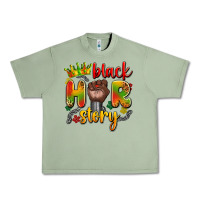 Oil Green black her story Urban Heavy Tee - Artiststas