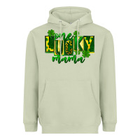 Matcha one lucky mama st patricks Heavyweight Hoodie - FaDigitalArtStudio