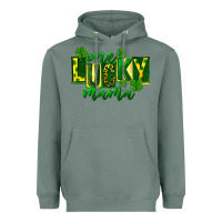 Sage one lucky mama st patricks Heavyweight Hoodie - FaDigitalArtStudio
