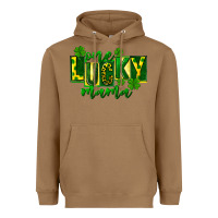 Toasted Coconut one lucky mama st patricks Heavyweight Hoodie - FaDigitalArtStudio