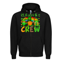 Black St. Patrick's Day crew Zipper Hoodie - OliviaCreatesArt