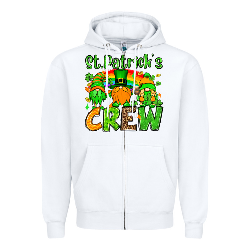St. Patrick's Day Crew Zipper Hoodie by OliviaCreatesArt | Teevron