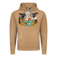 Vintage Camel pumpkin season with baby sheeps and goat Vintage Hoodie - LillyAllenDesigns