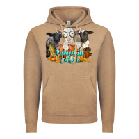 Vintage Coffee pumpkin season with baby sheeps and goat Vintage Hoodie - LillyAllenDesigns