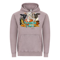 Vintage Zinc pumpkin season with baby sheeps and goat Vintage Hoodie - LillyAllenDesigns