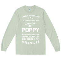 Matcha Super Cool Poppy Of A Freaking Awesome Granddaugh Long Sleeve Tee - Bettercallsaul