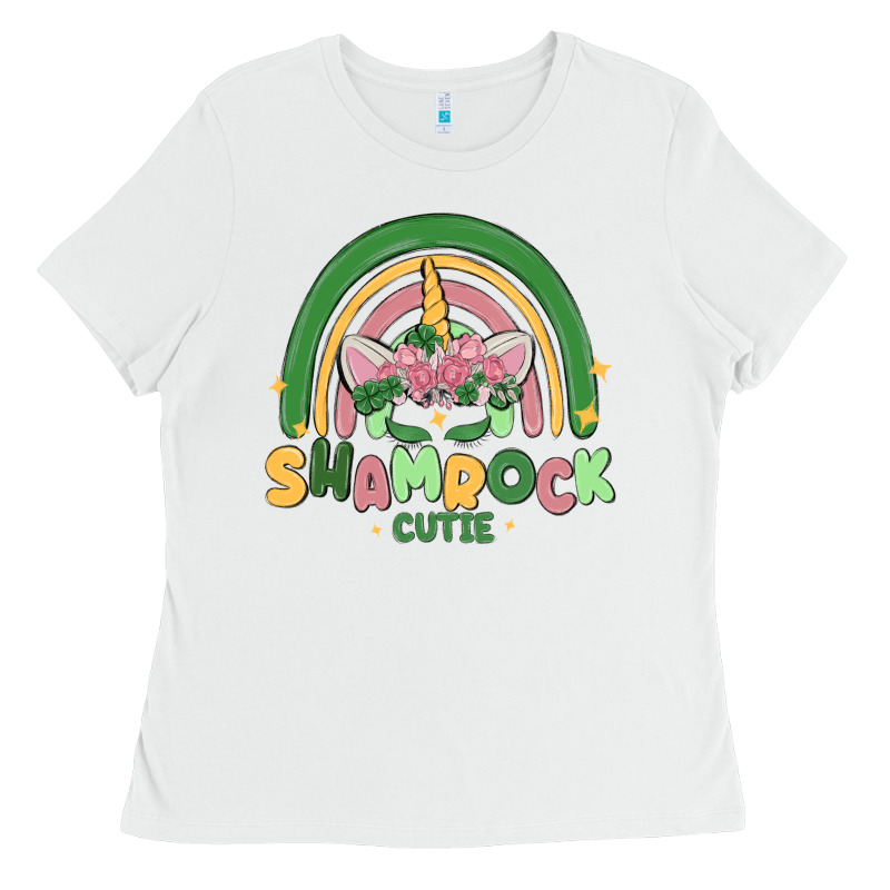 Shamrock Cutie Ladies Tee by MaliasSmallBusiness | Teevron