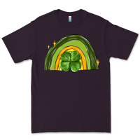 Plum st patrick s day shamrock rainbow Premium Tee - MaliasSmallBusiness