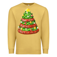 Antique Gold green chocolate christmas cookie cake Premium Sweatshirt - FaDigitalArtStudio