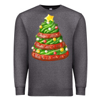 Charcoal Heather green chocolate christmas cookie cake Premium Sweatshirt - FaDigitalArtStudio