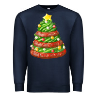 Navy green chocolate christmas cookie cake Premium Sweatshirt - FaDigitalArtStudio