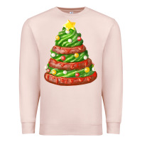 Pale Pink green chocolate christmas cookie cake Premium Sweatshirt - FaDigitalArtStudio