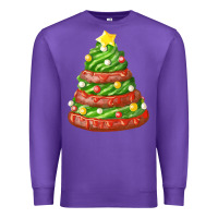 Purple green chocolate christmas cookie cake Premium Sweatshirt - FaDigitalArtStudio