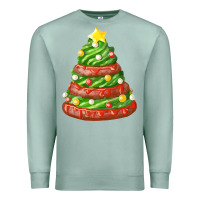 Green Chocolate Christmas Cookie Cake Premium Sweatshirt | Teevron
