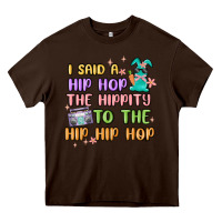 Chocolate Brown i said a hip hop Heavy Core Tee - MaliasSmallBusiness
