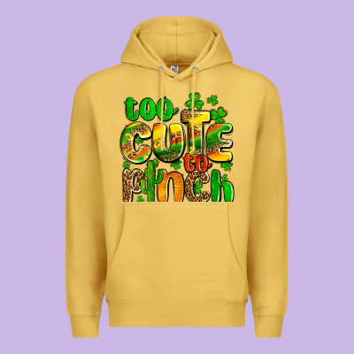 St. Patrick's Too Cute To Pinch Premium Hoodie Designed By Oliviacreatesart