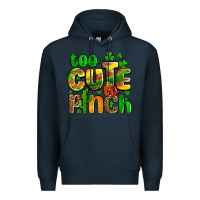 Navy St. Patrick's too cute to pinch Premium Hoodie - OliviaCreatesArt