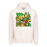 Pale Pink St. Patrick's too cute to pinch Premium Hoodie - OliviaCreatesArt