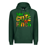 Sports Green St. Patrick's too cute to pinch Premium Hoodie - OliviaCreatesArt