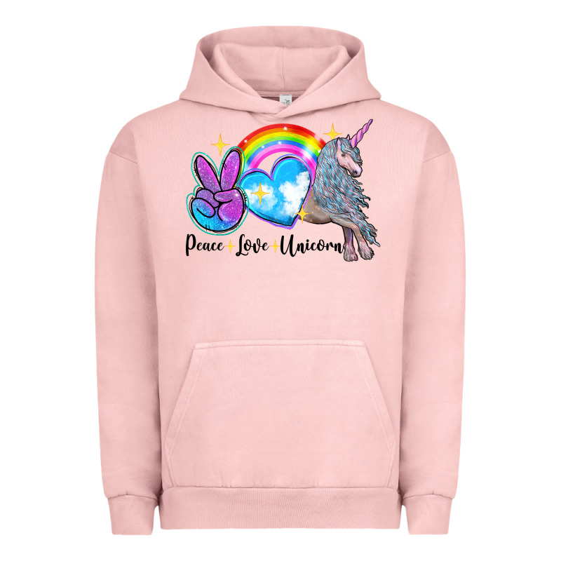 Peace Love Unicorn Urban Hoodie by LillyAllenDesigns | Teevron