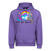 Tulip peace love unicorn Urban Hoodie - LillyAllenDesigns