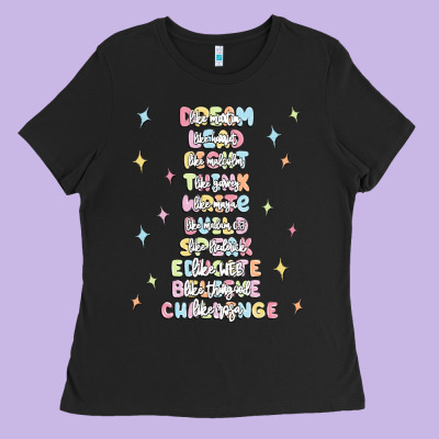 Jesus Names Believe Ladies Tee Designed By Maliassmallbusiness