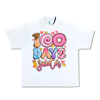 White 100 days sweeter Urban Heavy Tee - Artiststas