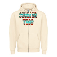 Sandshell summer time serape doodle Zipper Hoodie - CowCowDesign