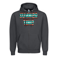 Smoke summer time serape doodle Zipper Hoodie - CowCowDesign