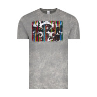 Cloud Rock cowhide, leopard serape backgraund Vintage Tee - JahusDesignShop
