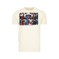 Vintage Arctic cowhide, leopard serape backgraund Vintage Tee - JahusDesignShop